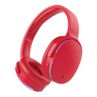 HyperGear - Audio Essentials Duo - Red - 2 Pack Gift Set Bluetooth Headphone & Speaker - HD Sound Vibrant LED Lights Speaker with Carry Strap Foldable & Portable Headphones