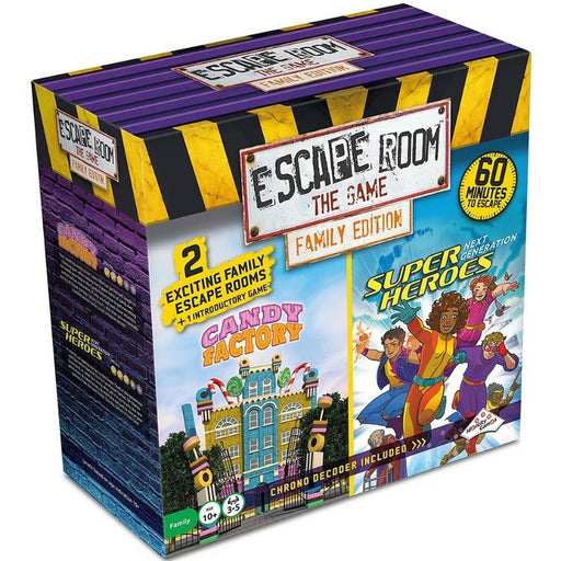 Identity Games - Escape Room: The Game Family Edition (Candy Factory & Super Heroes) - Limolin 