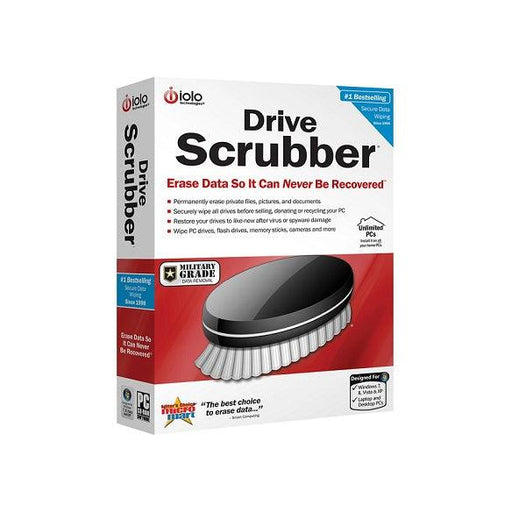 Iolo - Drive Scrubber Military Grade Data Remove Unlim PC - Limolin 