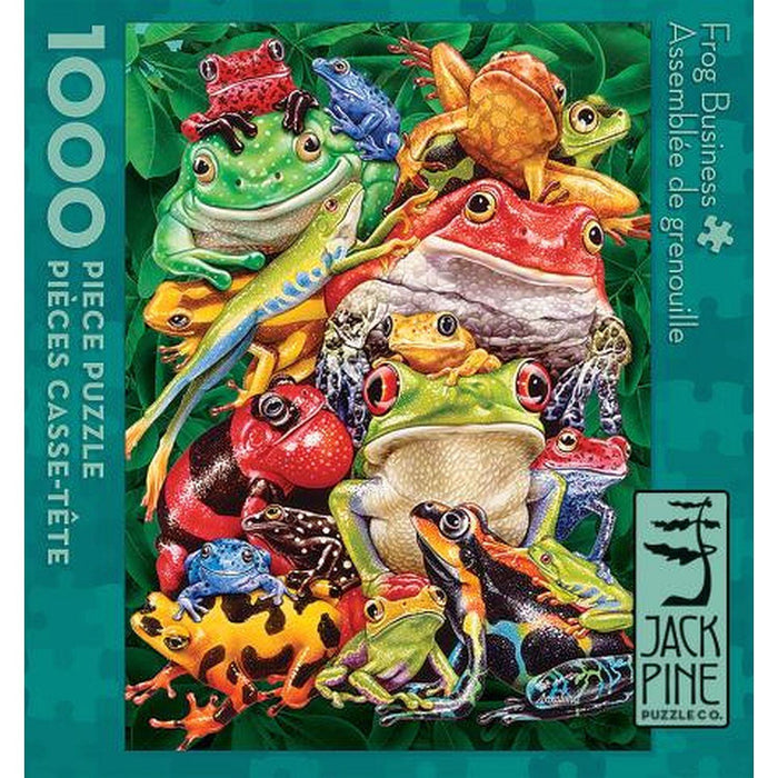 Jack Pine - Frog Business (1000-Piece Puzzle) - Limolin 