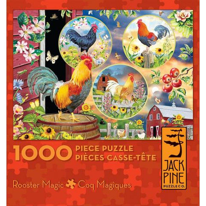 Jack Pine - Rooster Magic (1000-Piece Puzzle) - Limolin 