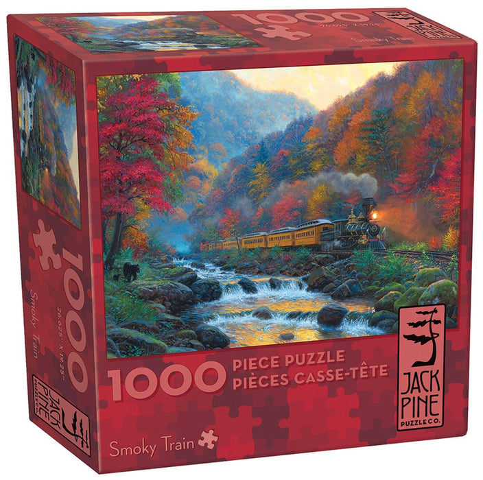 Jack Pine - Smoky Train (1000-Piece Puzzle) - Limolin 