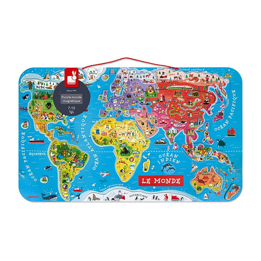 Janod - Magnetic World Puzzle Map - French - Limolin 