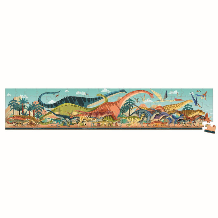 Janod - Panoramic Dino (100-Piece Puzzle)