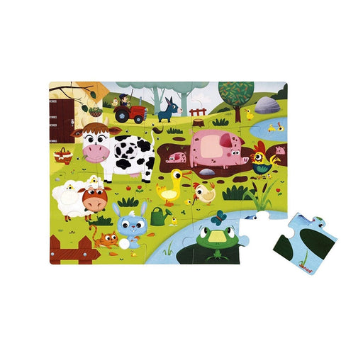 Janod - Tactile - Farm Animals (20-Piece Puzzle) - Limolin 