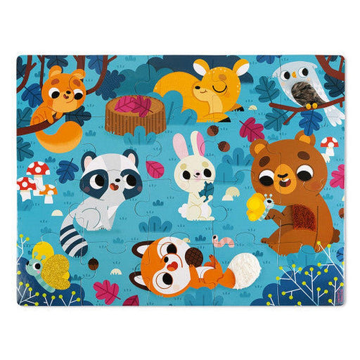 Janod - Tactile - Forest Animals (20-Piece Puzzle) - Limolin 