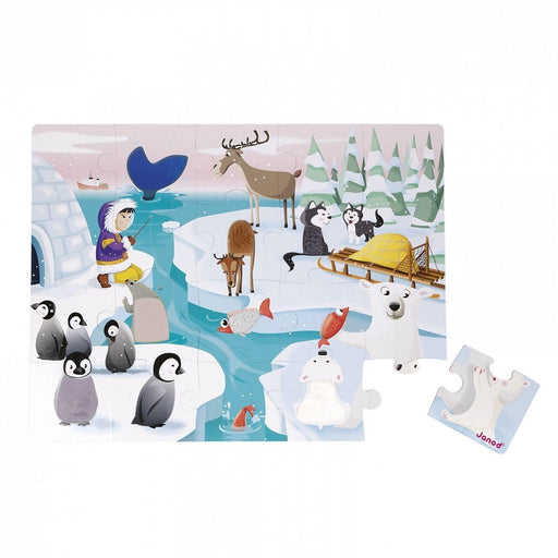 Janod - Tactile - Life On Ice (20-Piece Puzzle) - Limolin 