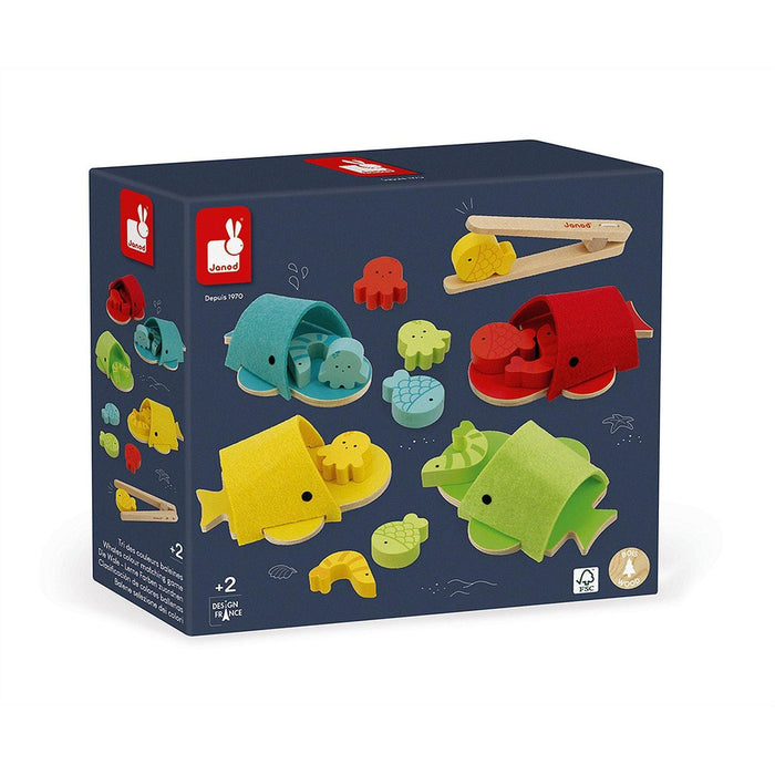 Janod - Whales Colour Matching Game (Mult) - Limolin 