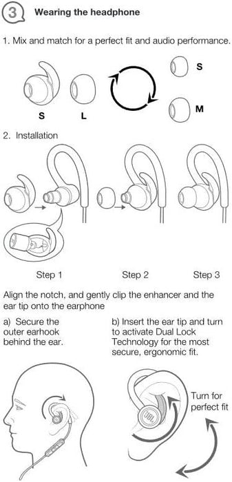 JBL - Bluetooth Sport Headphones Reflect Contour 2 Black - Limolin 