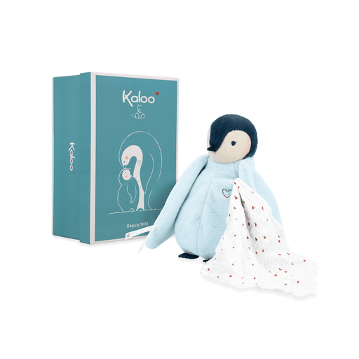 Kaloo - Kissing Plush Penguin - Blue