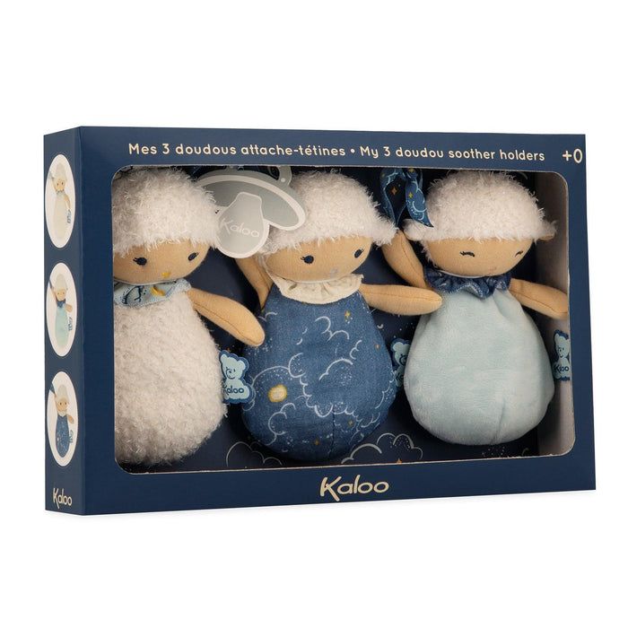 Kaloo - My 3 Sheeps Doudou Soother Holders  - 15cm - Limolin 