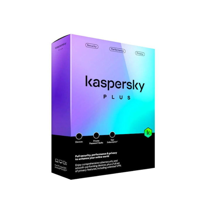 Kaspersky - Kaspersky Plus 5-User 1Yr with Unlimited VPN