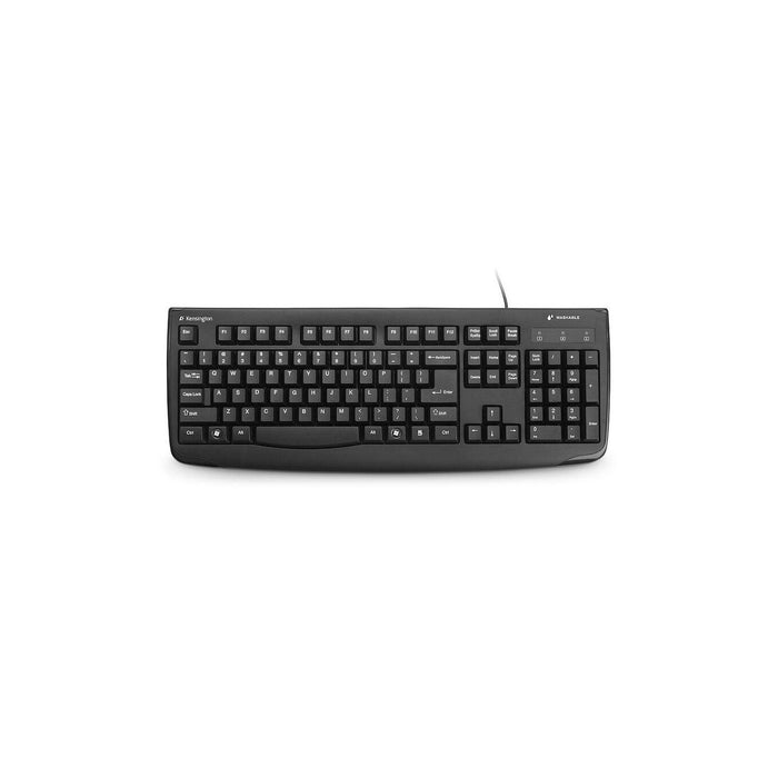 Kensington - Keyboard Washable USB Wired Pro Fit Black PC/Mac - Limolin 