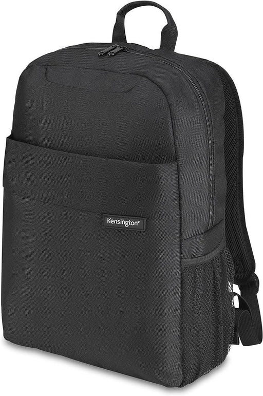 Kensington - Backpack 16in Simply Portable Lite Side Pocket Adjustable Padded Shoulder Straps - Black