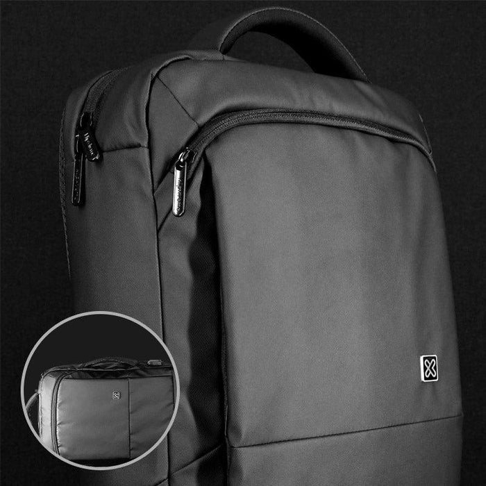 Klipxtreme - Backpack 156in Bizman 2-in-1 Notebook Case - Black-KNB-895