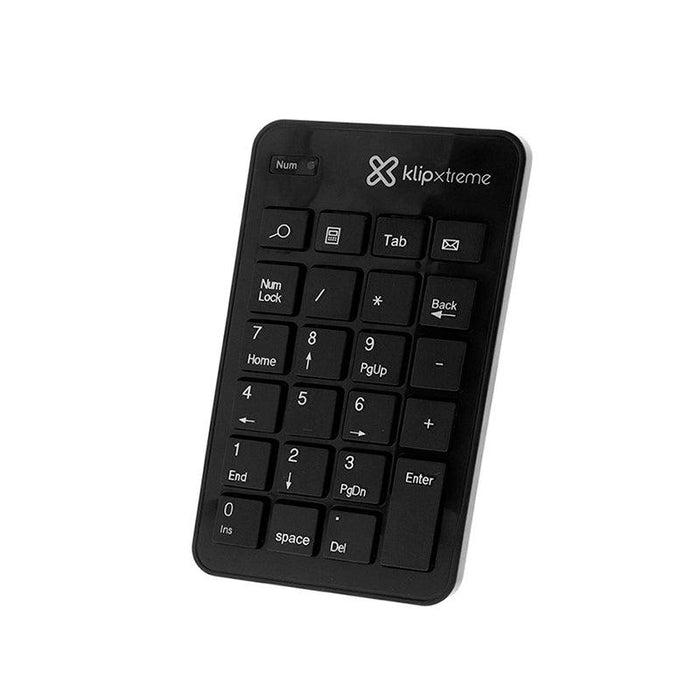 Klipxtreme - Numeric Keypad Wireless 2.5Ghz USB Nano Dongle PC/Mac (Black KNP - 110) - Limolin 