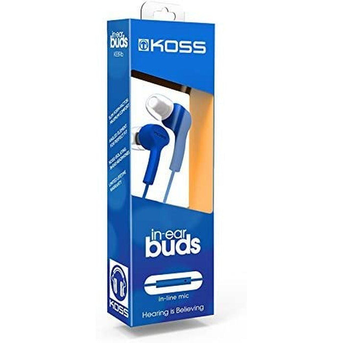 Koss - Earbud KEB9 with Mic Blue 3.5mm - Limolin 