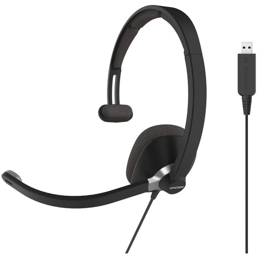 Koss - Headset CS295 - USB Mono with Boom Mic Noise Cancelling USB Pillow Soft Ear Cushion 8ft Cord - Limolin 