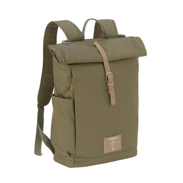 Lassig - Rolltop Backpack Diaper Bag - Green Label