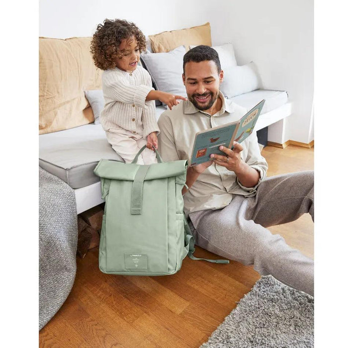 Lassig - Rolltop Up Backpack Diaper Bag - Green Label