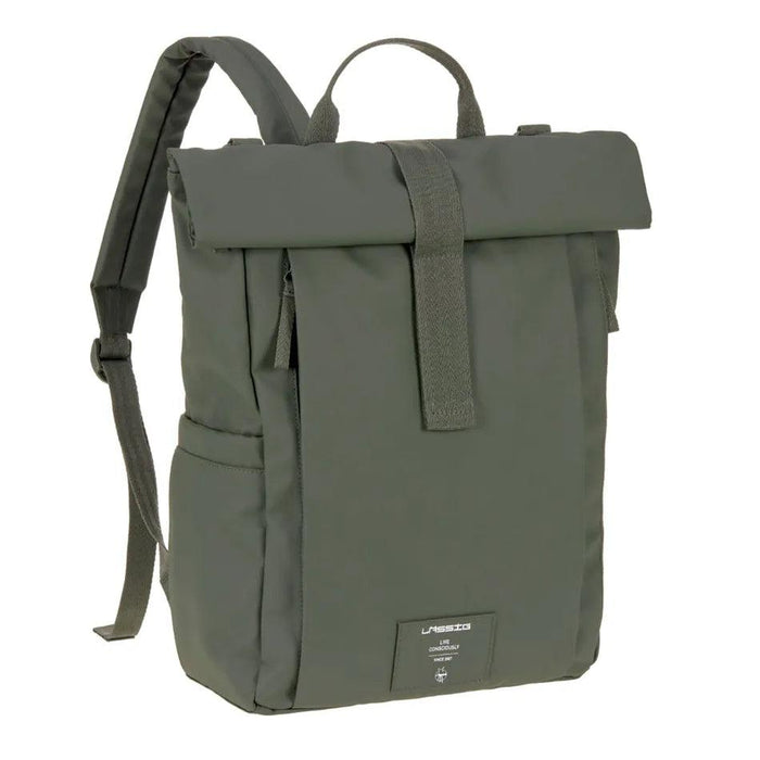 Lassig - Rolltop Up Backpack Diaper Bag - Green Label