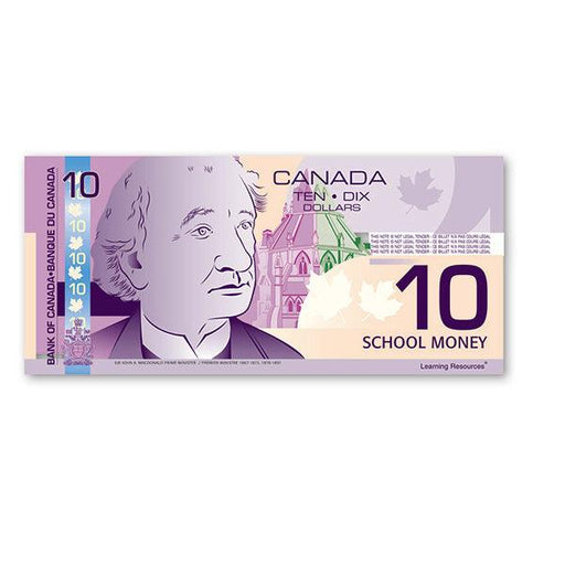 Learning Resources - Canadian Money $10 (100Pcs)