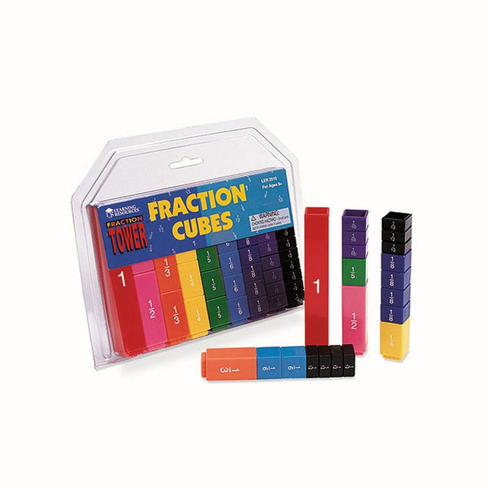 Learning Resources - Fraction Tower Fraction Cubes - Limolin 
