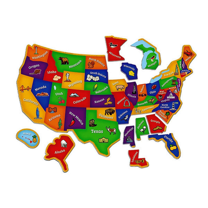 Learning Resources - Magnetic U.S.Map Puzzle - Limolin 
