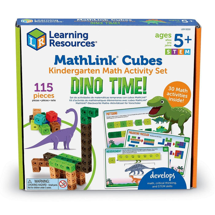 Learning Resources - Mathlink Kindergarten Math Activity Set - Dino Time! - Limolin 