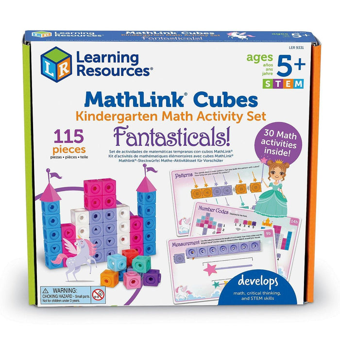 Learning Resources - Mathlink Kindergarten Math Activity Set: Fantasticals! - Limolin 