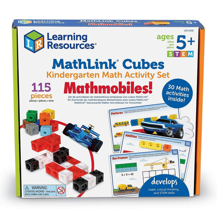 Learning Resources - Mathlink Kindergarten Math Activity Set: Mathmobiles! - Limolin 