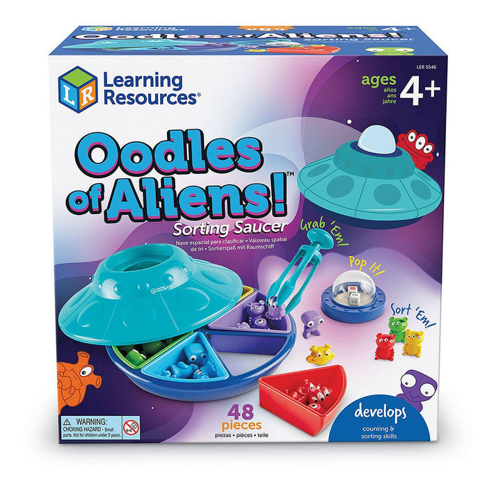 Learning Resources - Oodles of Aliens Sorting Saucer - Limolin 