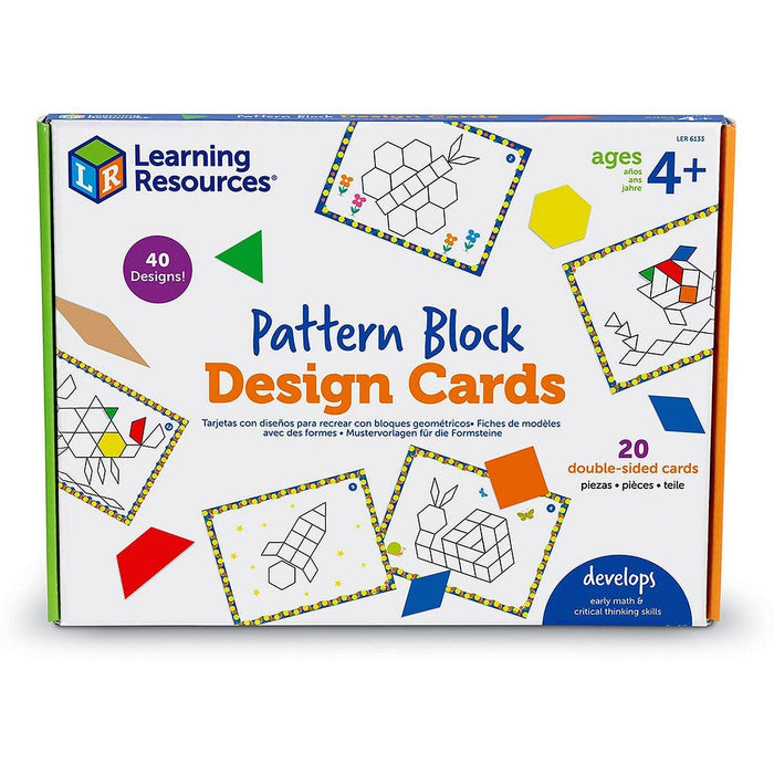 Learning Resources - Pattern Block Design Cards - Limolin 