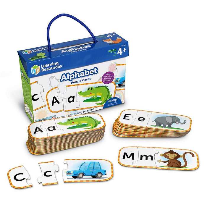 Learning Resources - Puzzle Cards - Upper And Lowercase Letters - Limolin 
