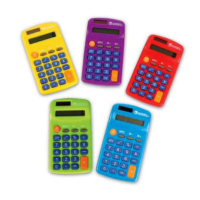 Learning Resources - Rainbow Calculators (Set of 10) - Limolin 