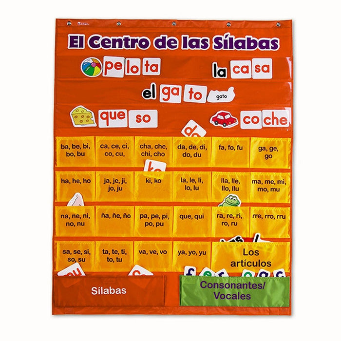 Learning Resources - Spanish Syllables Pocket Chart - Limolin 