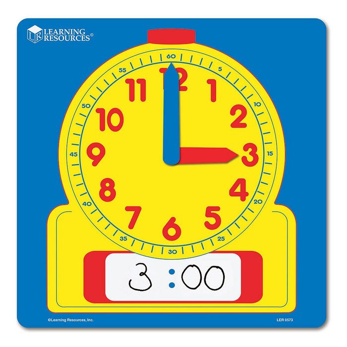 Learning Resources - Write & Wipe Demonstration Clocks - Limolin 