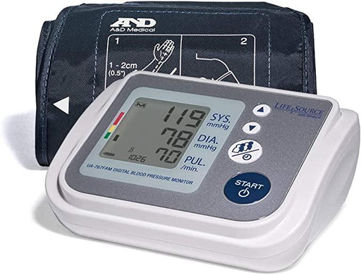 LifeSource - Multi-User Upper Arm Blood Pressure Monitor with Wide Range Cuff - UA - 767FAM) - Limolin 