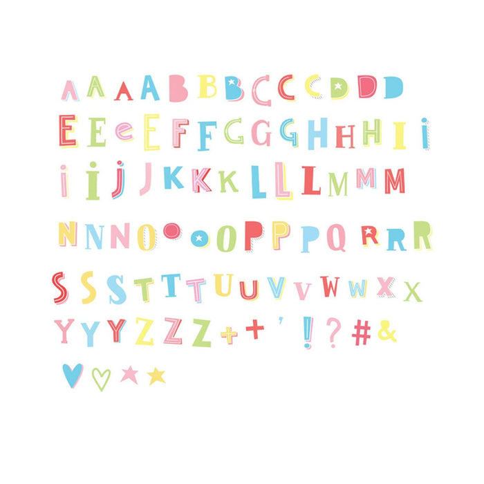 Little Lovely - Lightbox Letter Set - Funky Colours - Limolin 