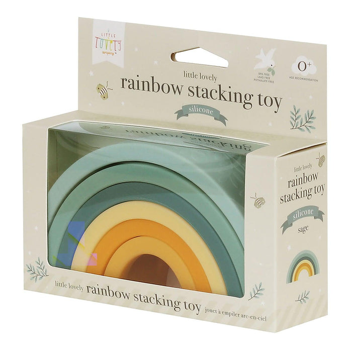 Little Lovely - Rainbow Stacking Toy - Sage - Limolin 