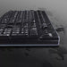 Logitech - Keyboard Wired Slim Durable Spill Resistant PC Black