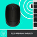 Logitech - Mouse Wireless 2.4Ghz M170 Ambidextrous 3 Button with Scroll 1000dpi PC/Mac/Chrome/Linux - Black