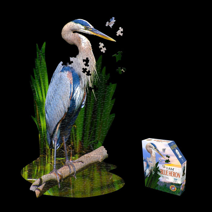 Madd Capp Puzzles - I AM Blue Heron (300 pc) - Limolin 