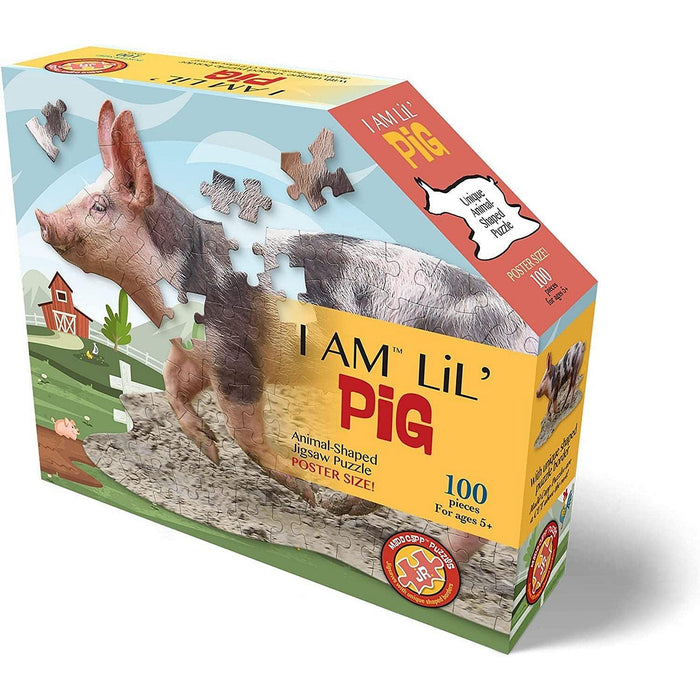 Madd Capp Puzzles - I Am Lil" Pig (100-Piece Puzzle) - Limolin 