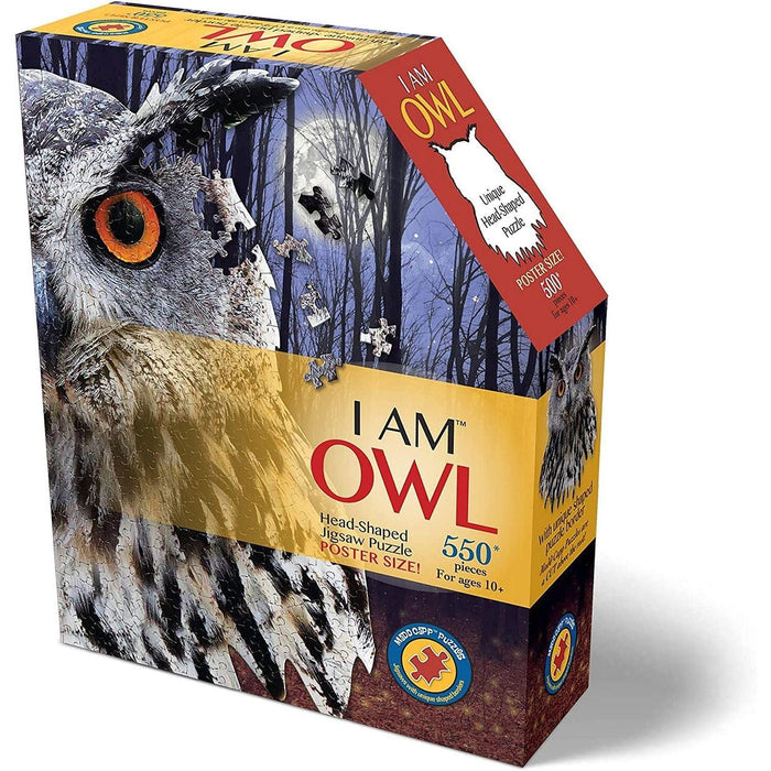 Madd Capp Puzzles - I Am Owl (550-Piece Puzzle) - Limolin 