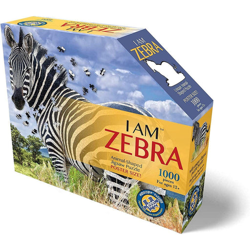 Madd Capp Puzzles - I Am Zebra (1000-Piece Puzzle) - Limolin 