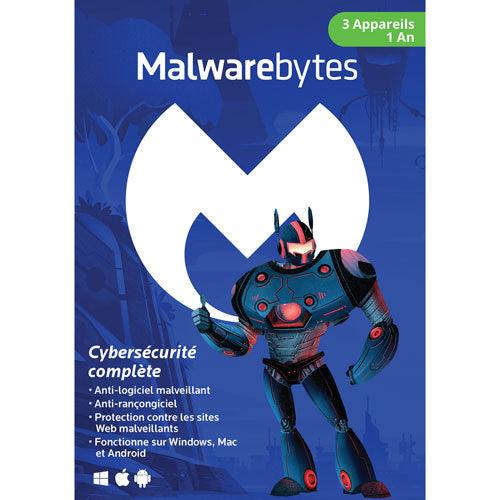 Malwarebytes - Premium 3-User 1Yr PC/Mac/Android - Limolin 