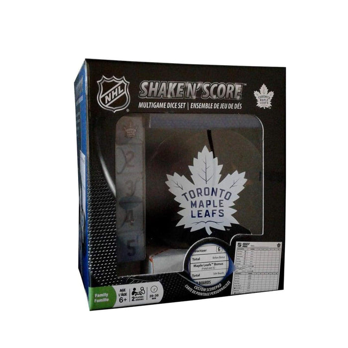 MasterPieces - NHL Toronto Maple Leafs Shake N' Score Dice Game