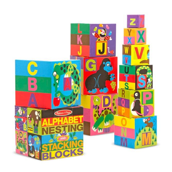 Melissa & Doug - Alphabet Nesting and Stacking Blocks-limolin