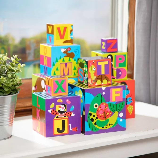 Melissa & Doug - Alphabet Nesting and Stacking Blocks-limolin